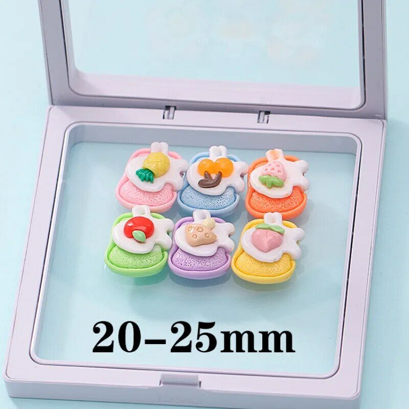 Kawaii miniatur Cupcake mainan makanan DIY, stiker kulkas buatan tangan, dekorasi casing ponsel, aksesori Resin