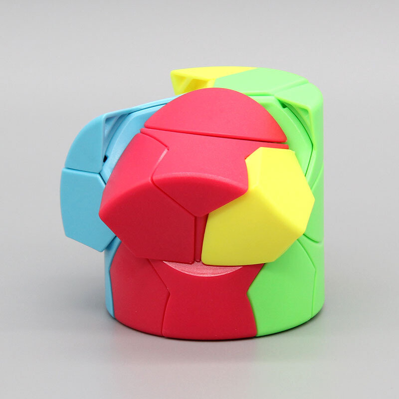 2x2 실린더 매직 큐브 퍼즐 2x2x2 입방정 교육용 장난감, 학생용 매직 포토 큐브 매직 큐브 어린이 선물 교육용 장난감
