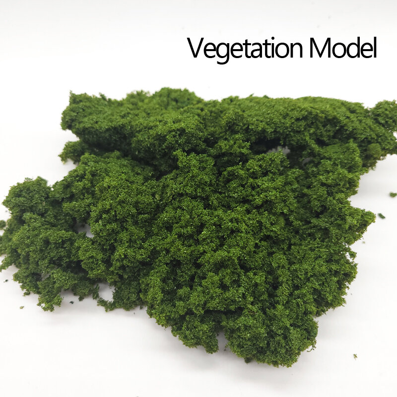 30 جرام الشجيرات الغطاء النباتي نموذج كتلة مايكرو مسحوق سهلة لقطع طاولة الرمل الحزام الأخضر نموذج النبات الإسفنج العنقودية الشجيرات تخطيط القطار