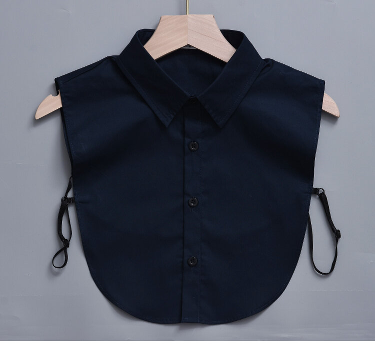 Женская хлопковая рубашка со съемным отворотом, накладной воротник, модная однотонная накладная блузка, воротник, свитер, аксессуары для одежды