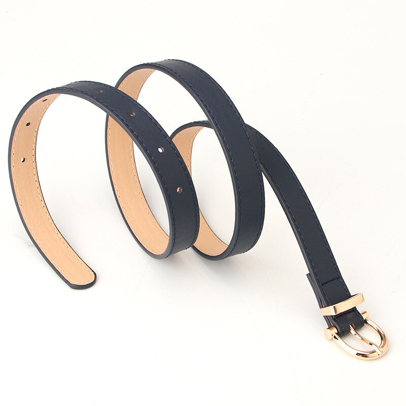 2cm Simple Women's Belt Rose-colored Alloy Pin Buckle Fashion All-match Jeans Belt for Women