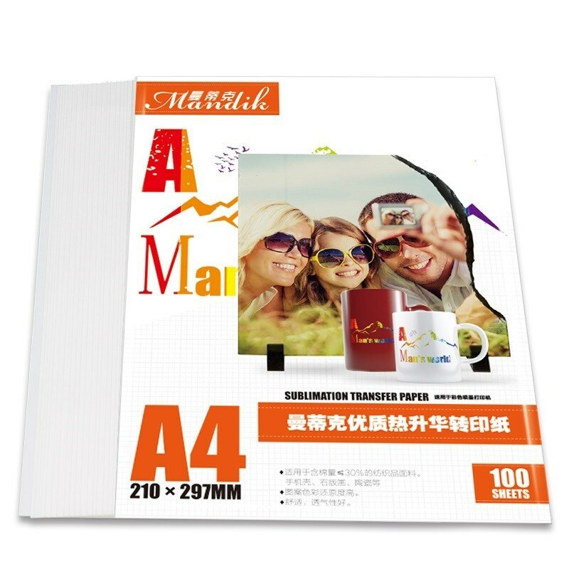 Термотрансферная Бумага Для Фотопечати формата А4, А3, для чернил, сублимационная печать, футболка, стакан для выпечки