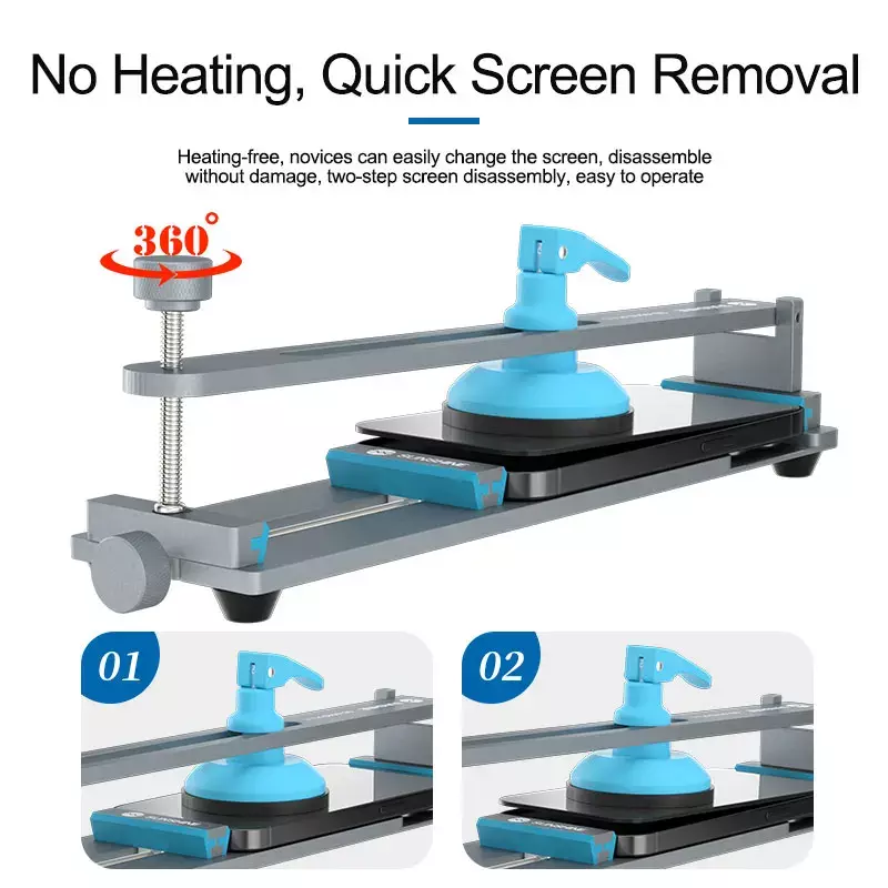 SUNSHINE SS-601G Plus Heating-free Screen Remover LCD Screen Splitter Quick Screen Removal Fixture for IPhone, Ipad Clamping