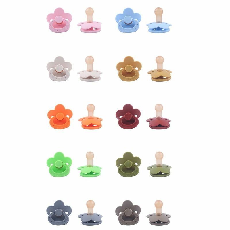 Flower Shape Baby Pacifier Silicone Nursing Accessories Kids Nipple Teethe Toy Food Grade Pacifier Newborn Baby Soother Infant