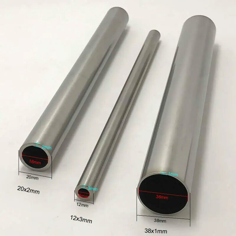 Tubo de aço inoxidável 304, tubo de precisão, diâmetro exterior 20mm, diâmetro interno 10mm 12mm 14mm 15mm 16mm 17mm 18mm, tolerância 0.05mm,