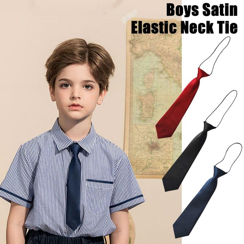 Dasi untuk anak-anak kain Satin dasi untuk anak-anak pakaian liburan anak-anak aksesoris acara dasi untuk anak-anak aksesoris J8X4