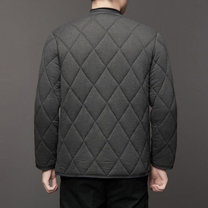 Manteau d'hiver en coton épais pour hommes, alpaga, sourire, élastique, décontracté, vêtements intérieurs et extérieurs, veste pour hommes, 2023