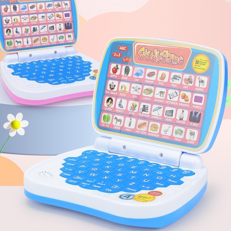 آلة التعلم للأطفال لعبة تعليمية للأطفال الصغار والأطفال ما قبل المدرسة لعبة كمبيوتر محمول للأولاد والبنات بعمر 3،4،5 سنوات