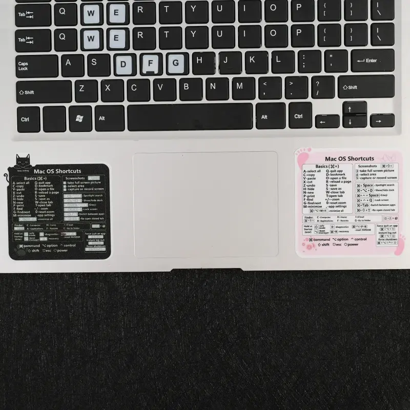 Pegatinas de atajo de teclado de referencia, adhesivo para PC, portátil, escritorio, corte corto para Apple Mac, Chromebook, ventana, Photoshop