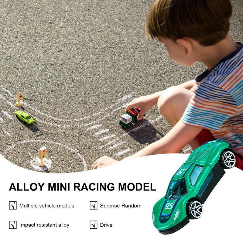 Mini auto da corsa per bambini Push scorrevole Mini modello di auto da corsa in lega giocattolo sportivo da corsa ad alta velocità per il giorno dei bambini di natale e
