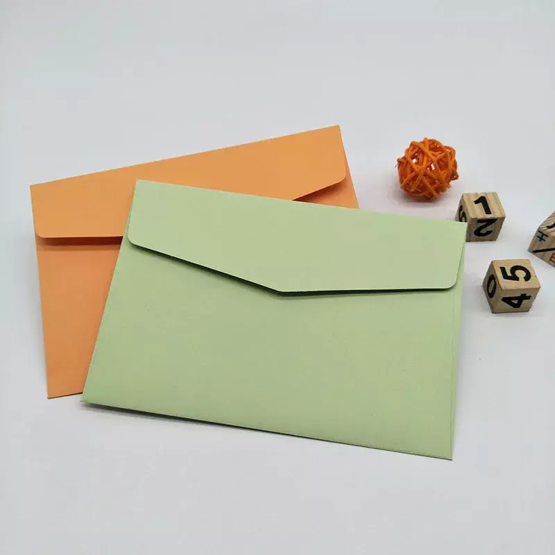 Конверты однотонные с окошком для надписей, 10 шт., милые конверты для наличных, для свадебных приглашений, открыток, офисные принадлежности