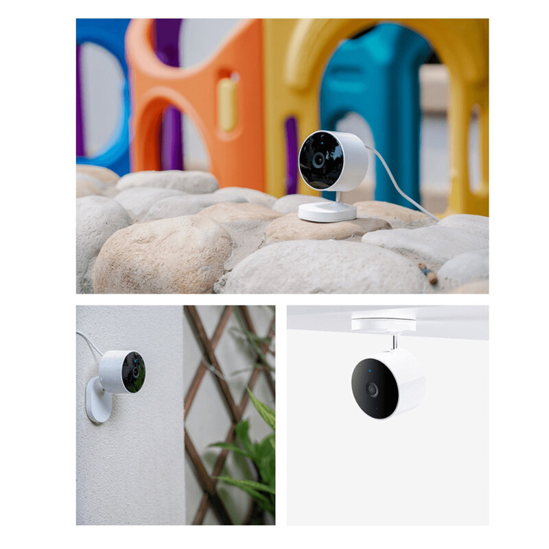 Globalna wersja Xiaomi kamera zewnętrzna AW200 1080P IP65 wodoodporna WiFi na podczerwień z aplikacją Alexa Google Home Mijia