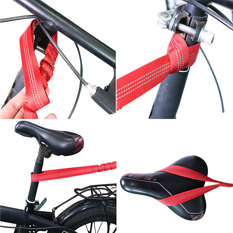Tali derek berkendara sepeda elastis, tali peregangan sepeda, peralatan tali tarik luar ruangan, alat penting