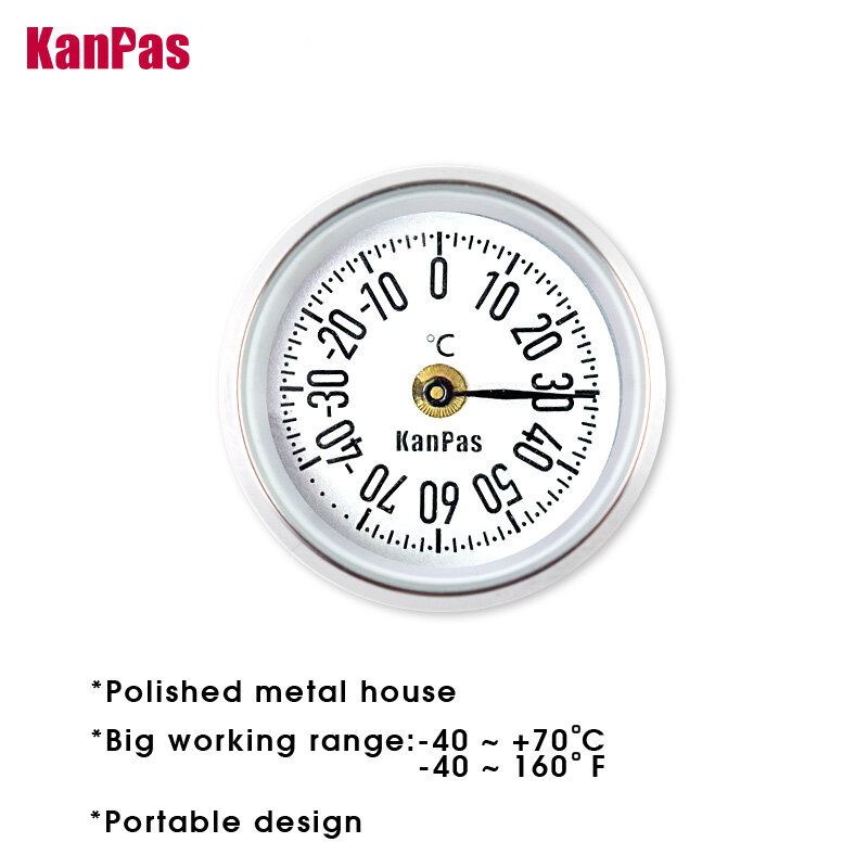 Kanpas Temperatuurmeter & Hygrometer/Mini Temperatuursensor/Kwaliteitsthermometer Voor Auto/Celsius Fahrenheit Beschikbaar