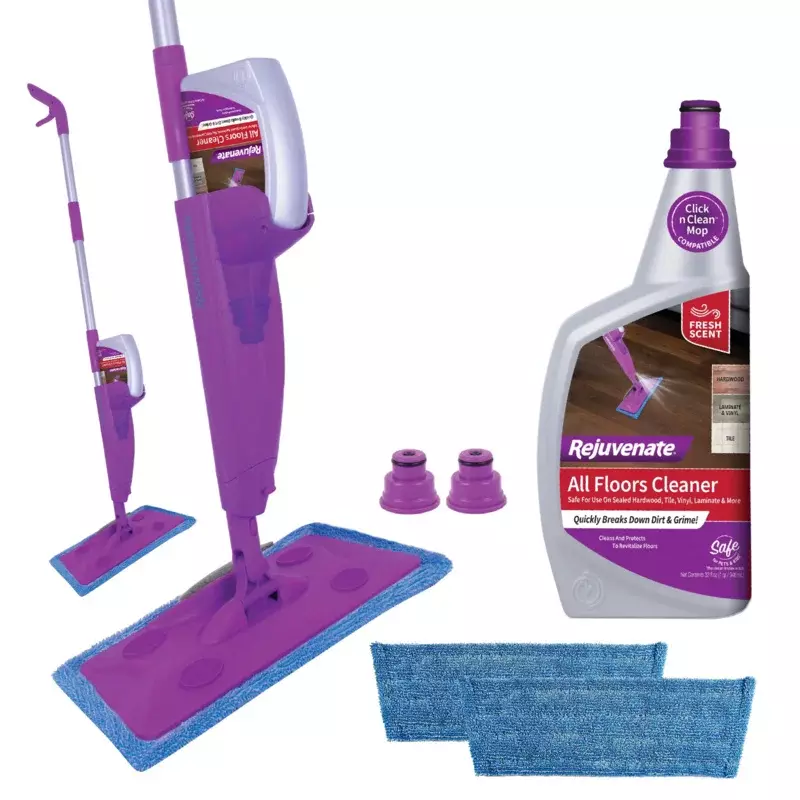 Ringiovanire il sistema di mocio Spray Multi-superficie Click n Clean, Kit di mocio per la pulizia dei pavimenti