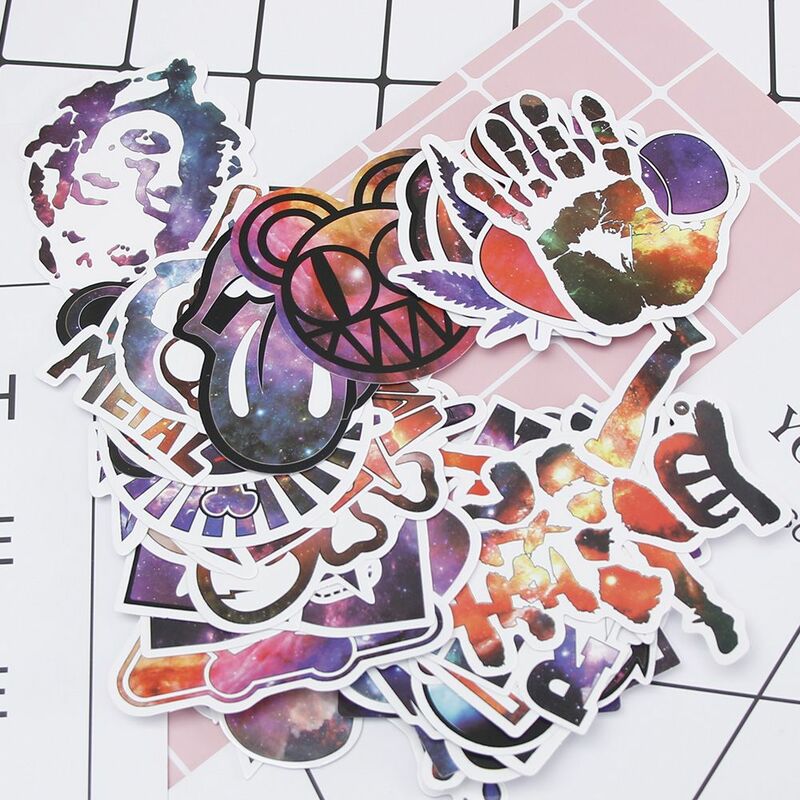 50 Sheets Of Starry Sky Harajuku Series Graffiti Stickers Student Handmade Decorative Stickers Handbook Stickers