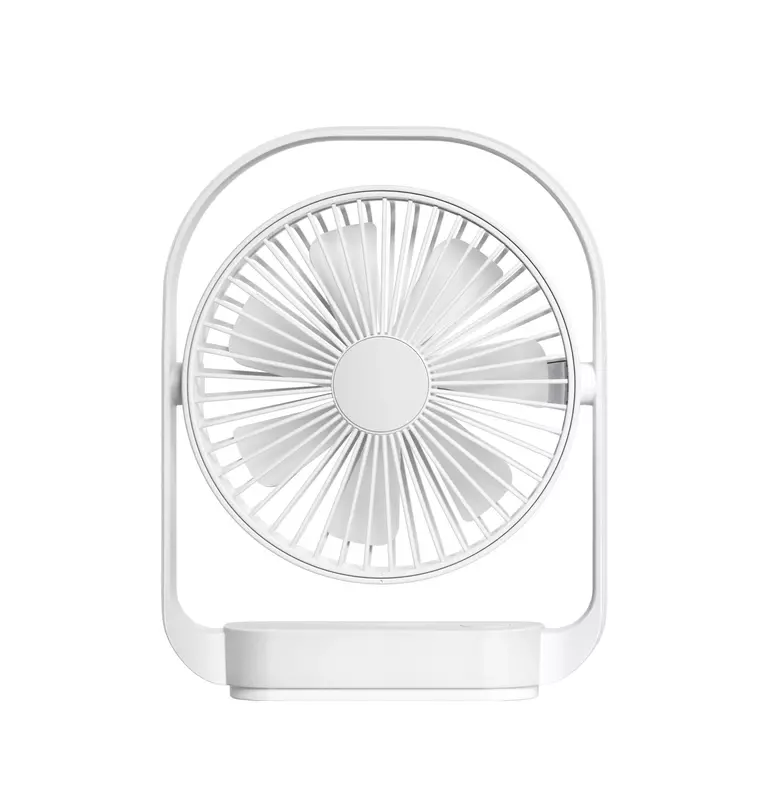 Pequeno portátil Night Light Desktop Fan, armazenamento de energia USB, silencioso, destacável, escritório, novo, 6 ", 2024