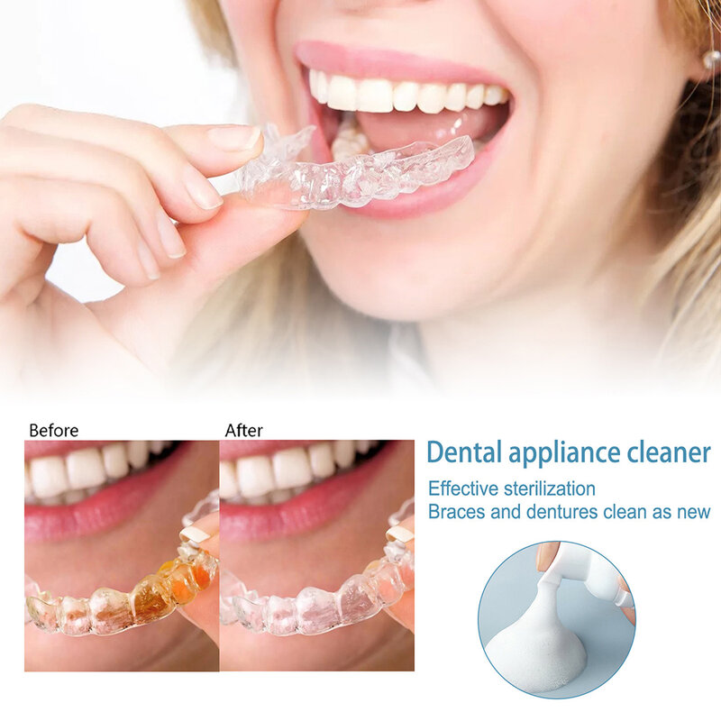 Detergenti per denti finti macinazione efficace dei denti facile da usare