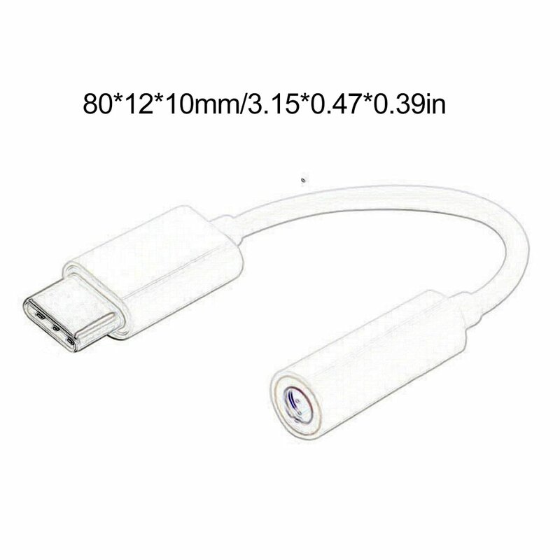 Kabel adaptor Audio, konverter USB tipe-c pria ke 3.5mm Female USBC Tipe C ke 3.5 Headphone Aux Audio