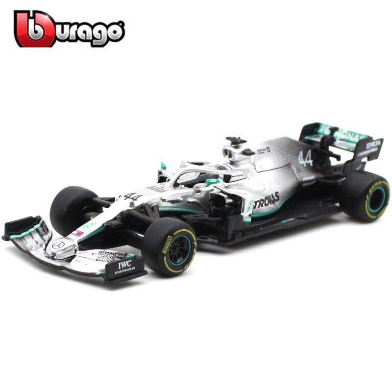 Bburago 1:43 2019 Mercedes F1 W10 Eq Power + 2019 #44 Lewis Hamilton Legering Luxe Voertuig Diecast Auto Model toy Collection Gift