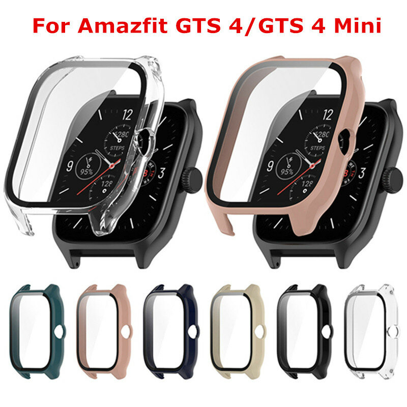 ل Amazfit GTS 4 ساعة ذكية الوفير حامي الشاشة ل Huami Amazfit GTS4 غطاء قذيفة GTS4 صغيرة Smartwatch واقية