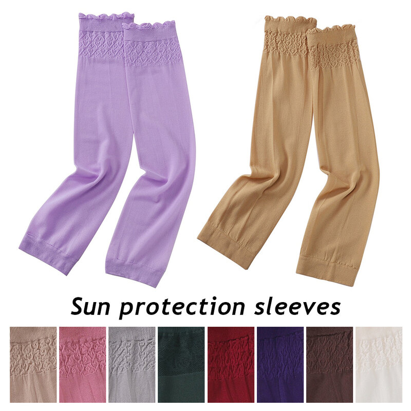 1pair Sun ProtectionSleeves Women Elastic Oversleeves Arm Cover Fashion Arm Warmers Middle East Arab Islamic Breathable Sleeves