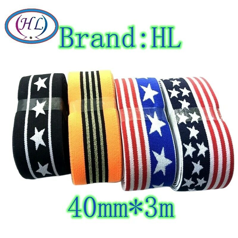 Bandas elásticas de nailon hl3 M, correas para manualidades, bolsas de ropa, mallas, accesorios de costura, 3 estilos, 40mm de ancho