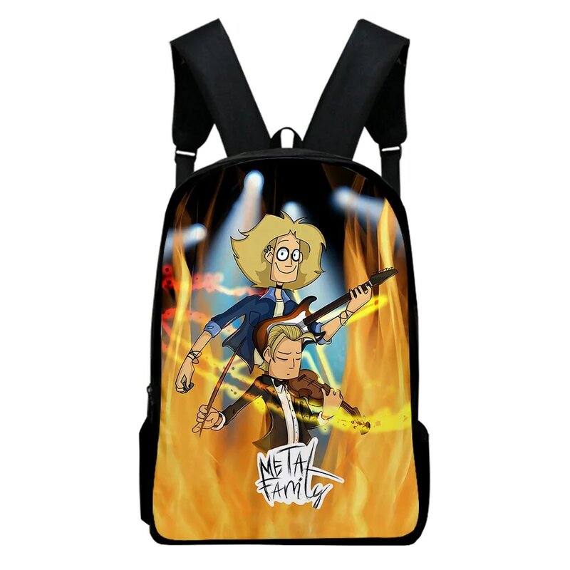 Metal Family Anime Cartoon plecak tornister dla dorosłych torby dla dzieci Unisex plecak 2023 Casual Style Daypack Harajuku torby