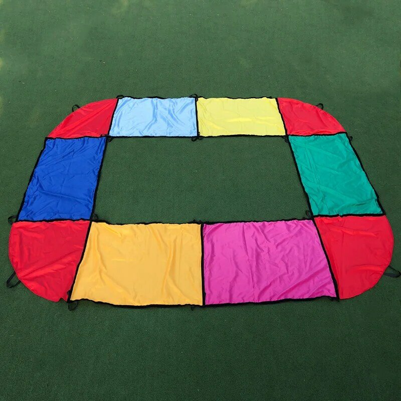 Chutes Variety Combination Cloth Team Building Activity per adolescenti elementari gioco di paracadutes School Field Day Kid Game