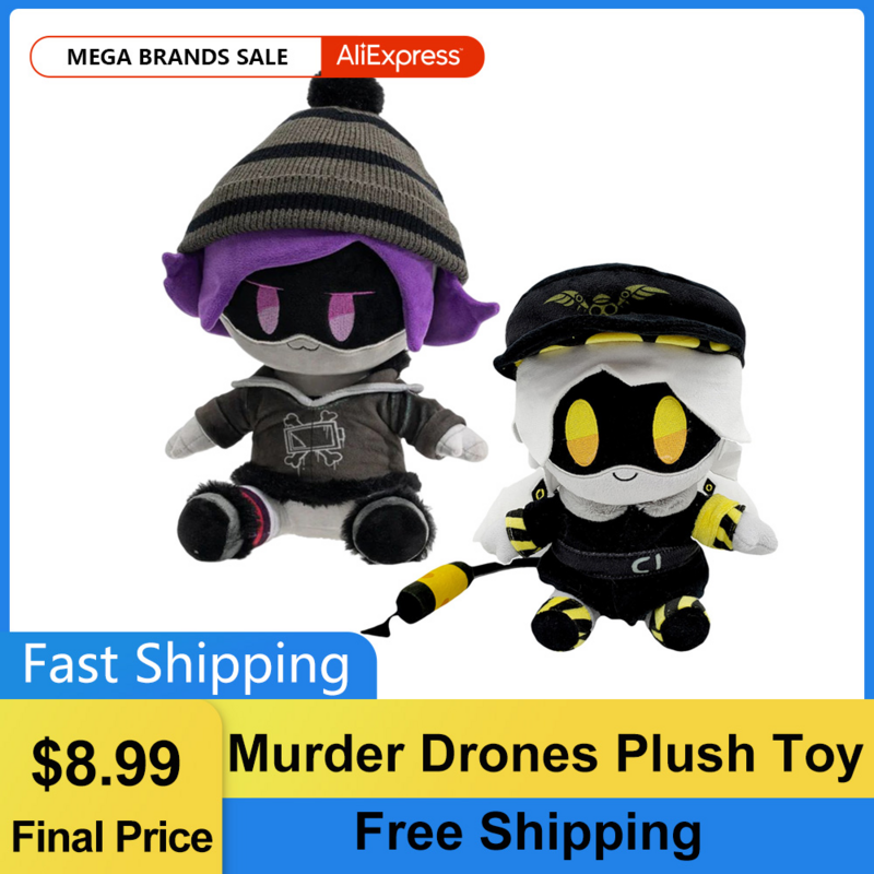 Murder Drones Plush Toy Anime Little Robot Drone Killer Doll Boys Girls Soft Toys Children Birthday Gifts Kids Popular Toys 2023