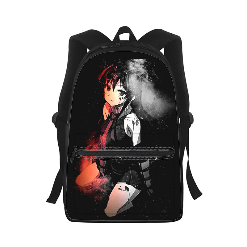 Anime Akame Ga Kill Men Women Backpack 3D Print Moda Student School Bag Laptop Backpack Kids Travel Shoulder Bag
