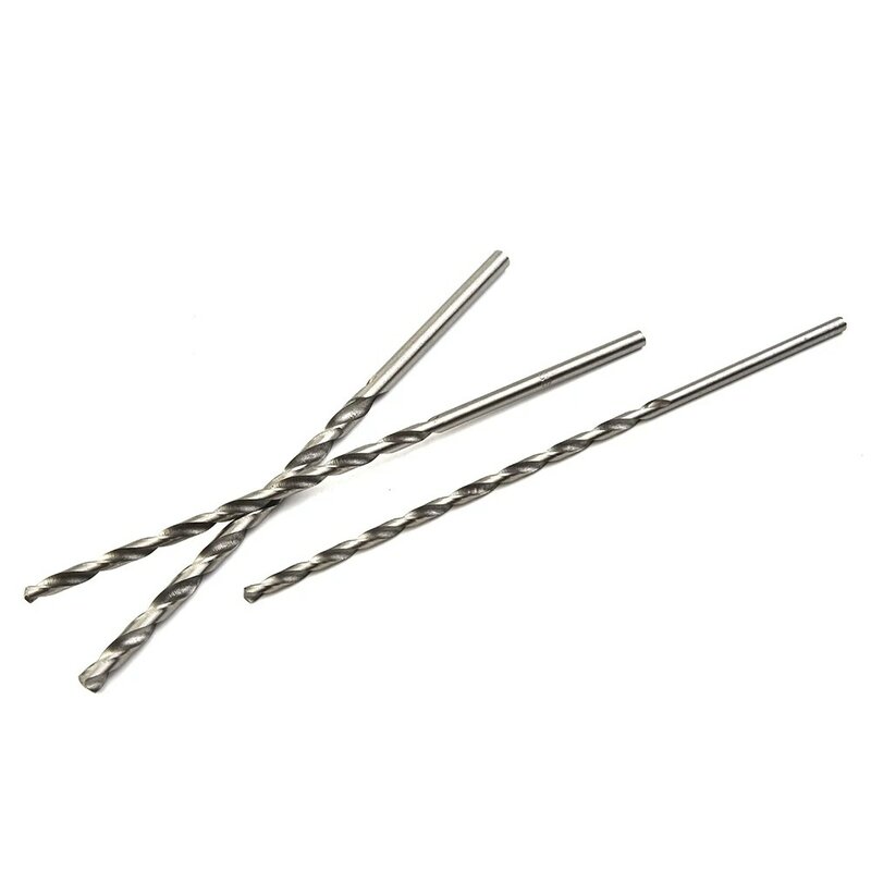 Durevole pratico Set di punte da trapano 2-5mm strumenti 5 pezzi parti Extra lunghe argento 2/3/3.5/4/5mm 2mm 3mm 3.5mm 4mm 5mm