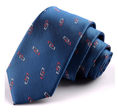 Classic 6cm Slim Red Dark Blue Tie Men's Narrow Striped Solid Print Neck Tie for wedding Party Office Formal Occasions Gift Tie
