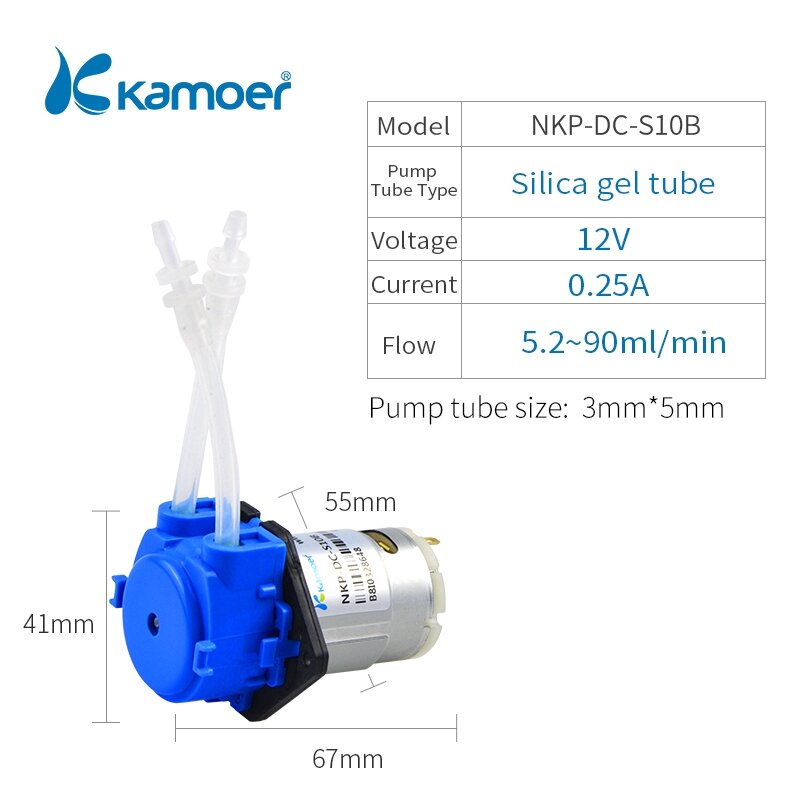 Kamoer NKP Quick-installation sweeping robot hydroponic nutrient dosing pump glue Micro Peristaltic Pump
