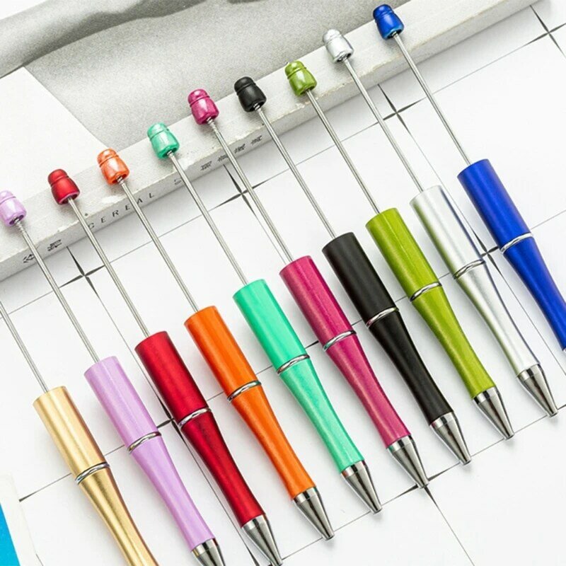 Bolígrafo con cuentas DIY, 260 Uds., con cuentas diamantes imitación y recambios bolígrafo, bolígrafos transferencia