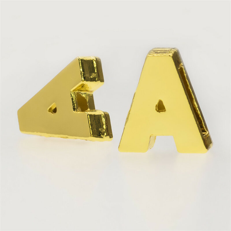 Geser jimat huruf untuk membuat perhiasan wanita gelang 8mm alfabet A-Z hewan peliharaan kerah kalung DIY hadiah aksesoris