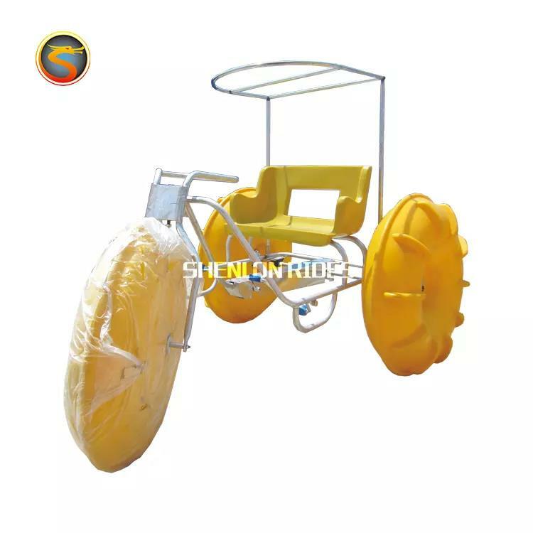 Inflatable Water Pedal Bicycle Sea Banana Boat / Inflatable Pontoon Tubes Floating Water Park Water Bike Buoy