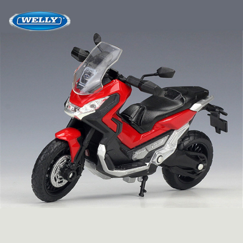 WELLY 1:18 Honda X-ADV Alloy Motorcycle Model Simulation Diecasts Metal Toy Street Cruise Motorcycle Model Collection Kids Gifts