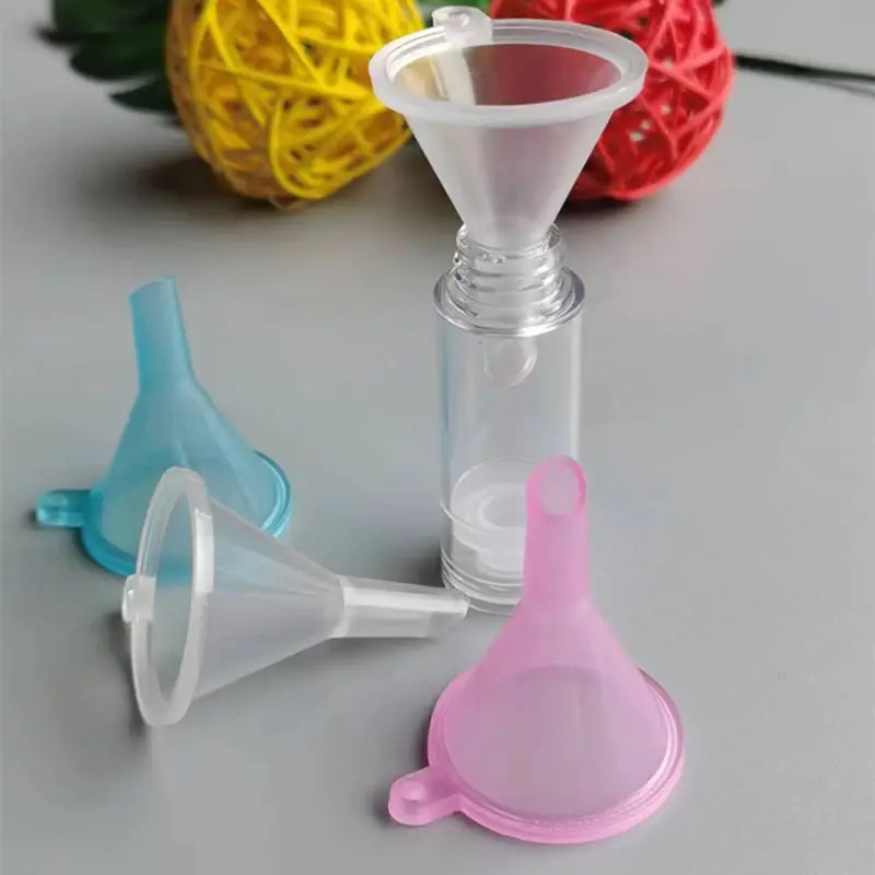 5/10PCS Mini Plastic Funnel Small Mouth Liquid Oil Funnels Kitchen Tools