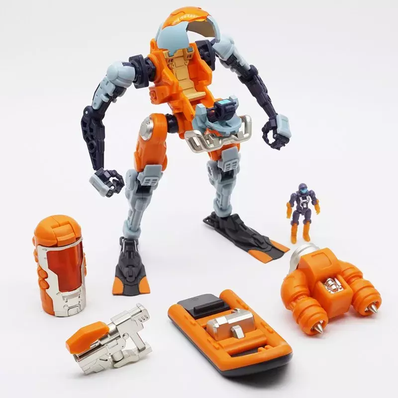 Mainan anak laki-laki Model figur Mecha hadiah Model Robot bergerak bulan Stygian Armor bertenaga jiwa penempaan untuk koleksi