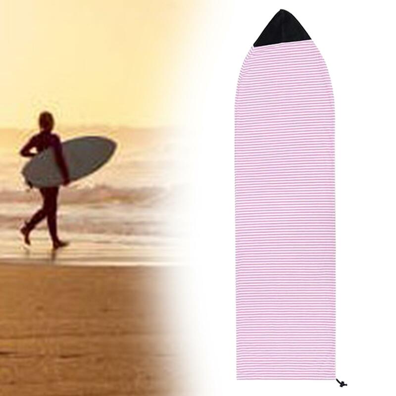 Striped Pattern Surfboard Sock Cover Lightweight Carrying Case