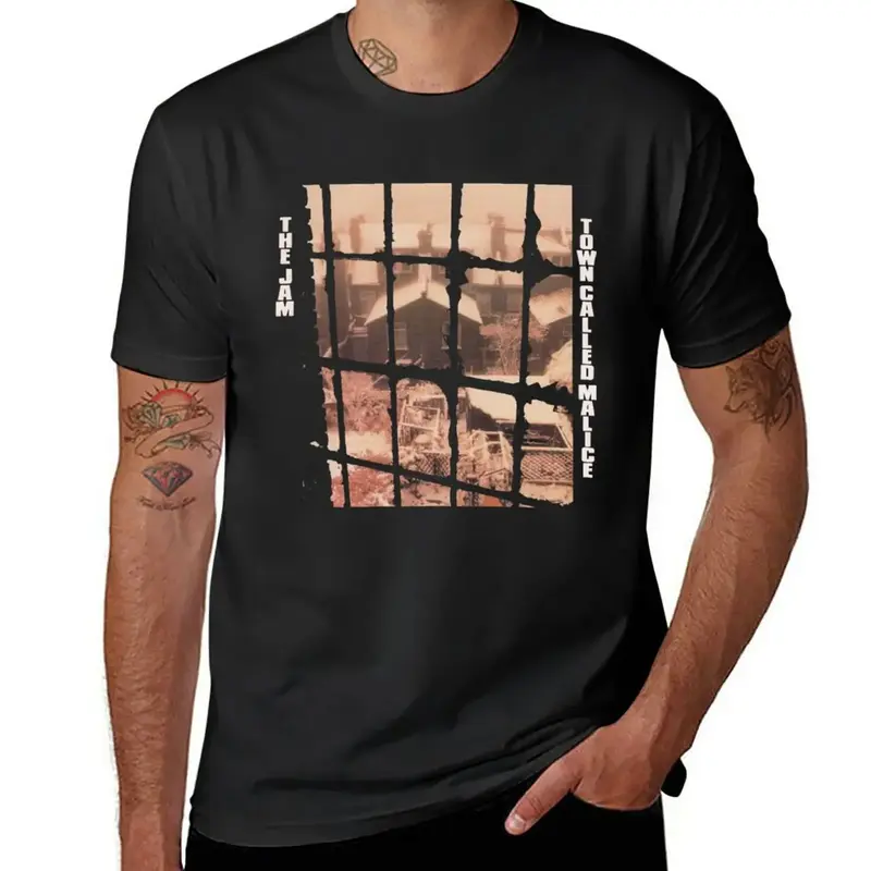 Cidade Chamada Malice T-Shirt para Homens, Animal Print, Roupas Estéticas para Meninos, Camisetas Engraçadas