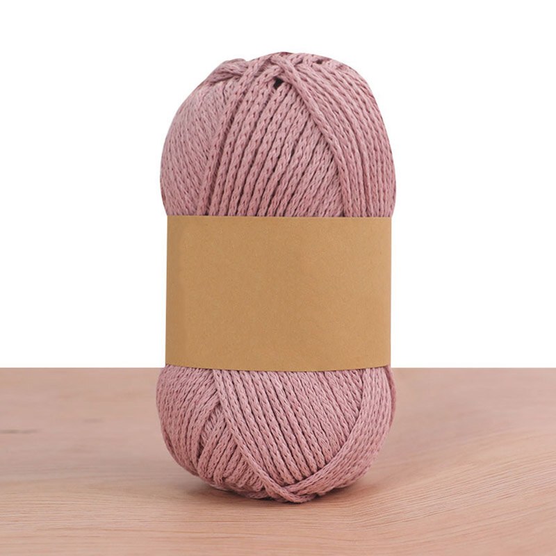 100g/Roll Hand Woven Cotton Thread Plain Style Linen Thread Knitted Bag Hat Coaster Environmentally Friendly Without Pilling