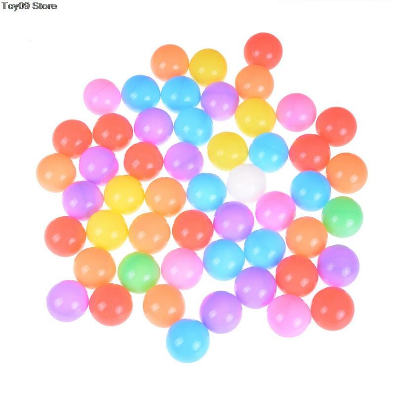 Boule colorée écologique en plastique souple pour enfant, jouet pour nager dans la fosse, la piscine, la vague océanique, 5.5cm, 10 pièces