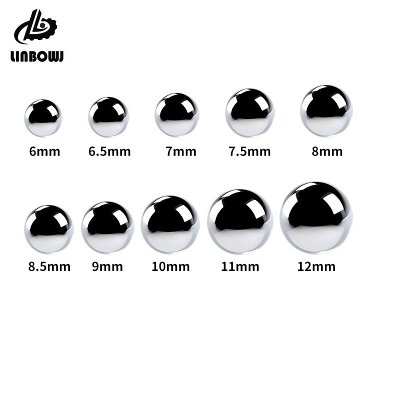 ハンティングスリングショット用スチールボール、鉄ボール、ナルトヒット鋼ボール、直径3mm、4mm、5mm、6mm、7mm、8mm、9mm、10mm 11mm, 12mm, 5個,100個