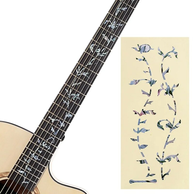 Fingerboard Adesivos para Guitarra Elétrica Acústica, Acessórios de adesivos, Bonito, Eye-Catching, Remova rapidamente