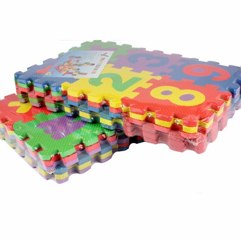 Tikar Puzzle 36 buah, karpet belajar anak-anak dengan A-Z & angka 0-9 tikar bermain pelindung busa untuk bayi & anak 5x5cm