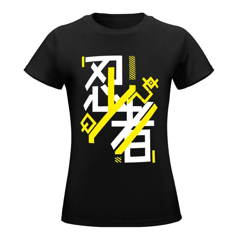 Футболка HiTech с символом ниндзя, графика, кавайная одежда, рубашка с принтом животных для девочек, женская одежда