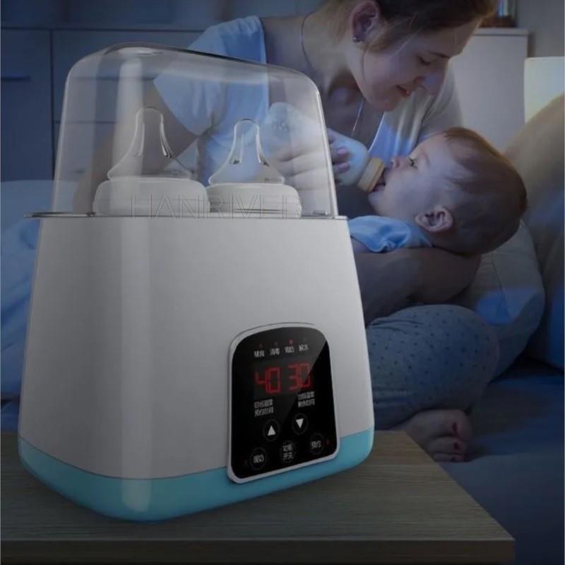 20V Penghangat Botol Bayi Alat Sterilisasi Botol Bayi LED 2 In 1 Alat Sterilisasi Susu Termostat Pintar Otomatis Pemanas Botol Bayi