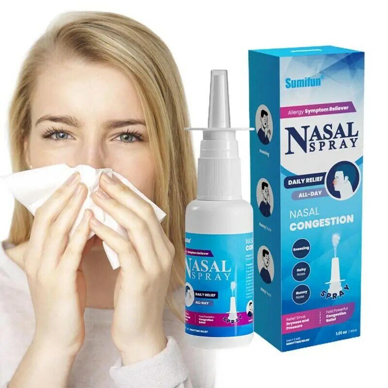 Nasal Spray 30ml Nasal Spray Decongestant Moisturizing Nasal Spray Pure Sea Water For Dry Nose Stuffy Nose Relief Nasal